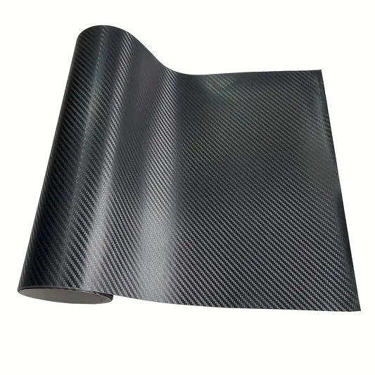 Fit Carbon Fiber Car Wrap - Waterproof Vinyl Decal for Dashboard, Laptop & Motorcycle Accessories, Black Body Light Beige, 50cm x 59.8in, PVC Material, Sleek Automotive Upgrade, Versatile Vinyl Wrap